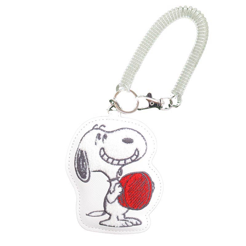 PEANUTS ダイカット刺繍パスケース /WHスヌーピー
